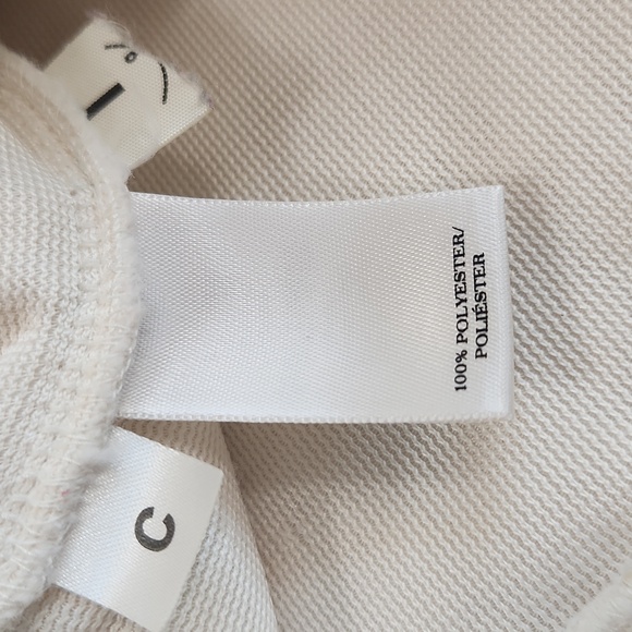 Ann Taylor Sweatshirt x Sweater Ivory Colored Cracked Ice Textured. Size LP - Picture 9 of 12